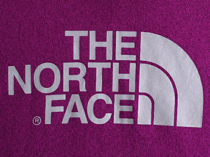 ノースフェイス プリント スウェット フード パーカー レディース M アウトドア The North Face トレーナー プルオーバー 裏起毛 パープル