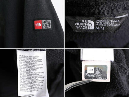 ノースフェイス プリント スウェット フード パーカー レディース M / アウトドア The North Face トレーナー プルオーバー 裏起毛 薄手 黒