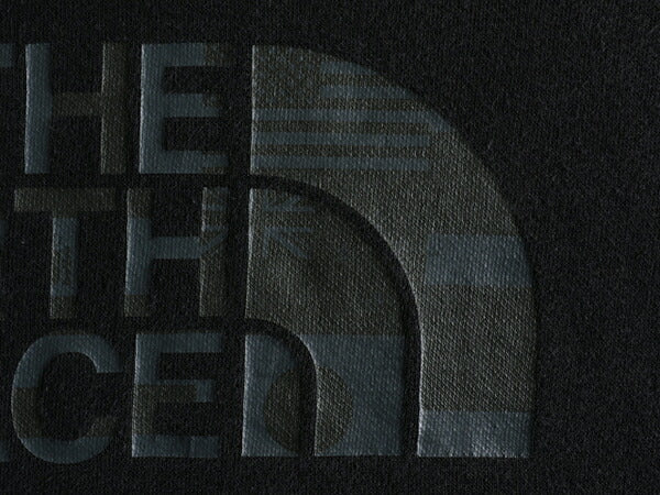 ノースフェイス プリント スウェット フード パーカー レディース M / アウトドア The North Face トレーナー プルオーバー 裏起毛 薄手 黒