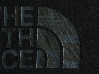 ノースフェイス プリント スウェット フード パーカー レディース M / アウトドア The North Face トレーナー プルオーバー 裏起毛 薄手 黒