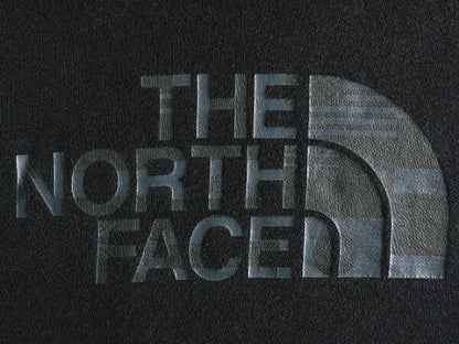 ノースフェイス プリント スウェット フード パーカー レディース M / アウトドア The North Face トレーナー プルオーバー 裏起毛 薄手 黒