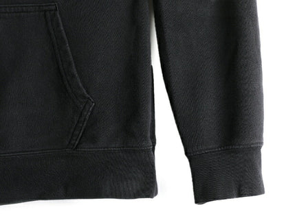 ノースフェイス プリント スウェット フード パーカー レディース M / アウトドア The North Face トレーナー プルオーバー 裏起毛 薄手 黒