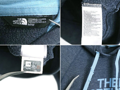 ノースフェイス プリント スウェット フード パーカー レディース M 古着 The North Face アウトドア トレーナー プルオーバー 裏起毛 薄手