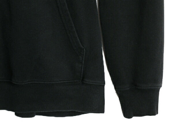 ノースフェイス プリント スウェット フード パーカー メンズ L The North Face アウトドア トレーナー プルオーバー 裏起毛 ブラック 薄手