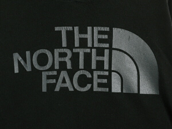 ノースフェイス プリント スウェット フード パーカー メンズ L The North Face アウトドア トレーナー プルオーバー 裏起毛 ブラック 薄手