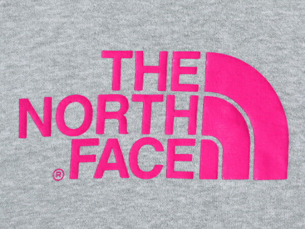 ノースフェイス プリント スウェット フード パーカー レディース S トレーナー The North Face アウトドア プルオーバー 裏起毛 グレー 杢