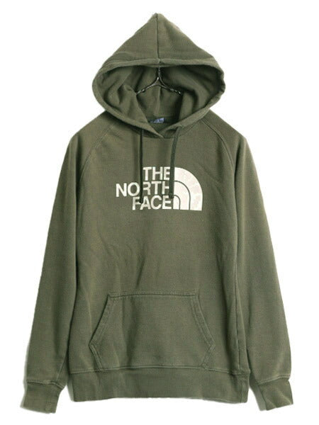 ノースフェイス プリント スウェット フード パーカー レディース XS / 古着 The North Face プルオーバー 裏起毛 トレーナー アウトドア