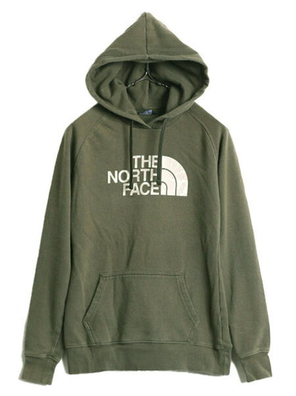 ノースフェイス プリント スウェット フード パーカー レディース XS / 古着 The North Face プルオーバー 裏起毛 トレーナー アウトドア