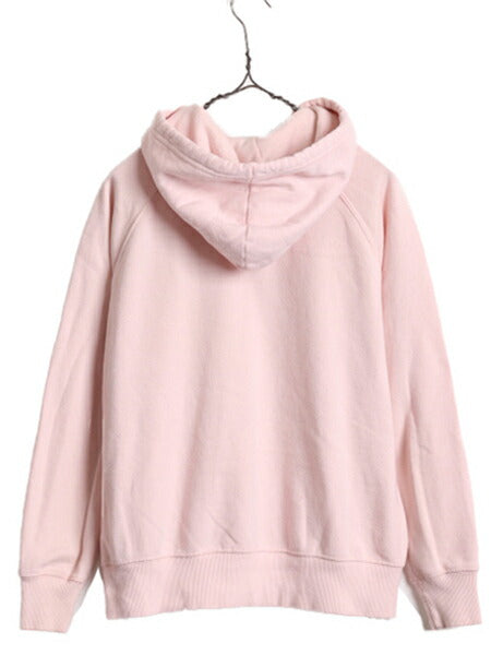 ノースフェイス プリント スウェット フード パーカー レディース S / The North Face トレーナー プルオーバー 裏起毛 アウトドア ピンク