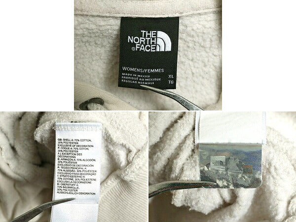 ノースフェイス プリント スウェット フード パーカー レディース XL / 古着 The North Face プルオーバー 裏起毛 トレーナー アウトドア