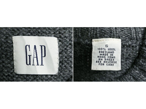 00s ■ OLD GAP ノルディック シェットランド ウール 長袖 ニット セーター メンズ レディース S / 00年代 オールド ギャップ 総柄 旧タグ
