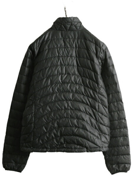 13年製 パタゴニア ダウン セーター レディース M 古着 Patagonia ナイロン ジャケット アウター ブルゾン アウトドア パッカブル ブラック