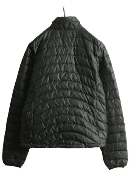 13年製 パタゴニア ダウン セーター レディース M 古着 Patagonia ナイロン ジャケット アウター ブルゾン アウトドア パッカブル ブラック