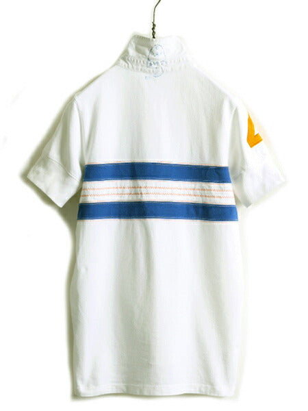 ■ RUGBY ラルフローレン ボーダー 半袖 ラガー シャツ レディース M メンズ S 程 POLO ラグビー ポロ ラガーシャツ ポロシャツ 半袖シャツ