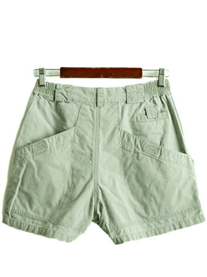 00s ■ コロンビア コットン カーゴ ショートパンツ レディース M 00年代 オールド アウトドア Columbia ショーツ 短パン ブッシュ ガイド