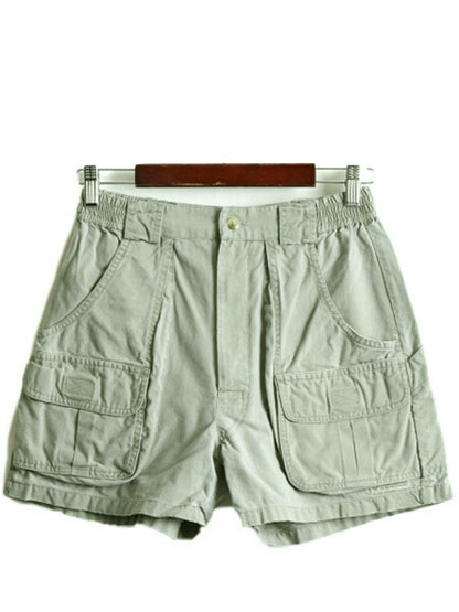 00s ■ コロンビア コットン カーゴ ショートパンツ レディース M 00年代 オールド アウトドア Columbia ショーツ 短パン ブッシュ ガイド