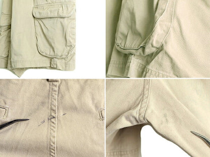 90s ポロ ラルフローレン カーゴ ショートパンツ メンズ 34 / 古着 POLO ショーツ 90年代 オールド コットン チノ 短パン 6ポケット カーキ