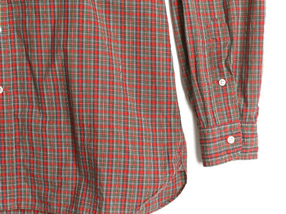 ラルフローレン チェック ボタンダウン シャツ メンズ M 程/ 古着 POLO コットン 長袖シャツ ポロ ワンポイント ポニー刺繍 薄手 マチ付き