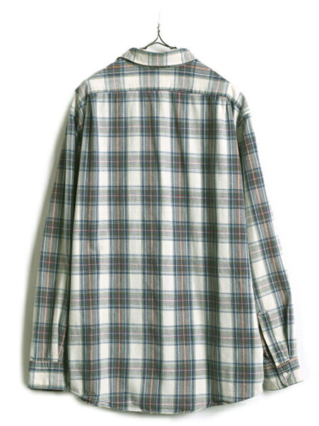 80s USA製 エルエルビーン チェック 長袖 シャツ メンズ XL / 80年代 ヴィンテージ LLBean 長袖シャツ 大きいサイズ LLビーン アウトドア