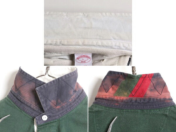 ブルックスブラザーズ 長袖 ラガー シャツ メンズ L / Brooks Brothers ラグビーシャツ ヘビーウェイト 2トーン バックプリント 長袖シャツ