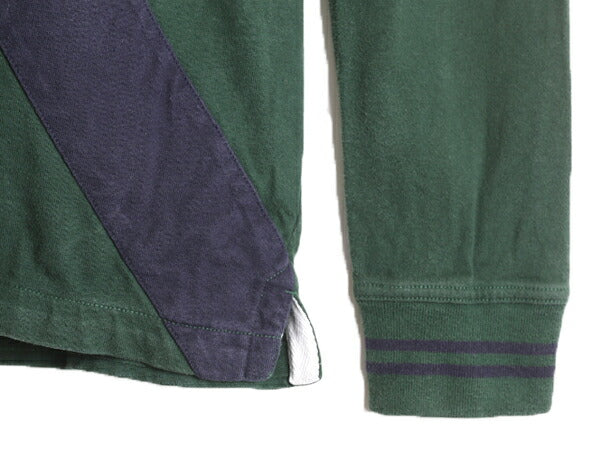 ブルックスブラザーズ 長袖 ラガー シャツ メンズ L / Brooks Brothers ラグビーシャツ ヘビーウェイト 2トーン バックプリント 長袖シャツ