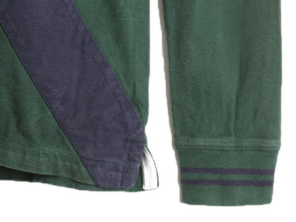 ブルックスブラザーズ 長袖 ラガー シャツ メンズ L / Brooks Brothers ラグビーシャツ ヘビーウェイト 2トーン バックプリント 長袖シャツ