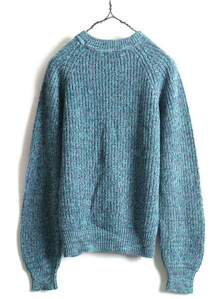 80s 90s ■ ST JOHN'S BAY アクリル チャンキー ニット セーター ( メンズ レディース  M ) セントジョンズベイ JCペニーJCPenney 杢編み