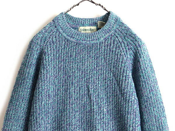 80s 90s ■ ST JOHN'S BAY アクリル チャンキー ニット セーター ( メンズ レディース  M ) セントジョンズベイ JCペニーJCPenney 杢編み