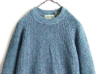 80s 90s ■ ST JOHN'S BAY アクリル チャンキー ニット セーター ( メンズ レディース  M ) セントジョンズベイ JCペニーJCPenney 杢編み