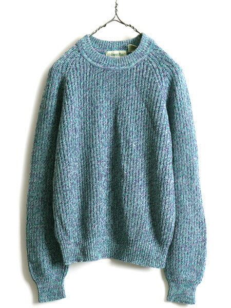 80s 90s ■ ST JOHN'S BAY アクリル チャンキー ニット セーター ( メンズ レディース  M ) セントジョンズベイ JCペニーJCPenney 杢編み