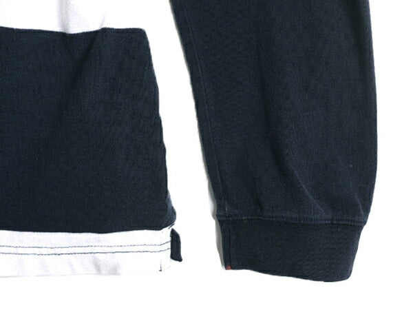 90s チャップス ラルフローレン ボーダー 長袖 ラガー シャツ メンズ XL 90年代 オールド CHAPS ラグビーシャツ ポロ 大きいサイズ 2トーン