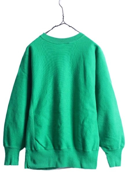 90s USA製 チャンピオン リバースウィーブ スウェット トレーナー メンズ M 90年代 オールド Champion 裏起毛 目付き ターコイズ グリーン