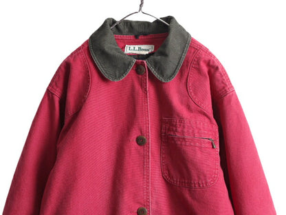 80s USA製 エルエルビーン ダック ハンティング ジャケット レディース M / 80年代 ヴィンテージ LLBEAN カバーオール 脱着 ライナー付き