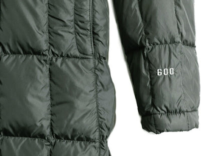 US企画 ノースフェイス ロング ダウン コート レディース S / The North Face アウトドア パーカー ジャケット 600フィル キルティング 灰