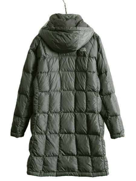 US企画 ノースフェイス ロング ダウン コート レディース S / The North Face アウトドア パーカー ジャケット 600フィル キルティング 灰