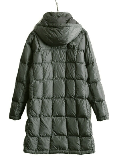 US企画 ノースフェイス ロング ダウン コート レディース S / The North Face アウトドア パーカー ジャケット 600フィル キルティング 灰