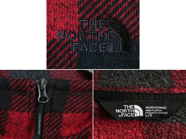 US企画 ノースフェイス ゴードン ライオンズ ハーフジップ フリース ジャケット メンズ L The North Face ブロック チェック プルオーバー