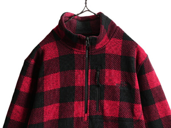 US企画 ノースフェイス ゴードン ライオンズ ハーフジップ フリース ジャケット メンズ L The North Face ブロック チェック プルオーバー