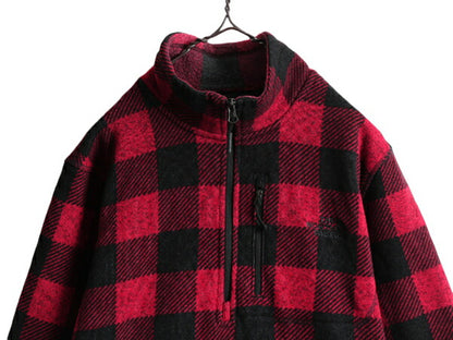 US企画 ノースフェイス ゴードン ライオンズ ハーフジップ フリース ジャケット メンズ L The North Face ブロック チェック プルオーバー