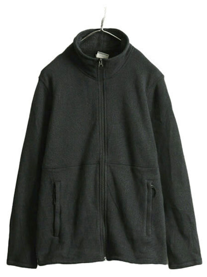 US企画 ノースフェイス フルジップ セーター フリース ジャケット レディース XL / The North Face ブルゾン アウトドア 大きいサイズ 濃灰