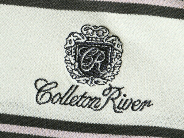 ペルー製 高級 ピマコットン 大きいサイズ XL ■ POLO GOLF ラルフローレン 鹿の子 ボーダー 長袖 ポロシャツ ( メンズ ) 古着 ポロ ゴルフ