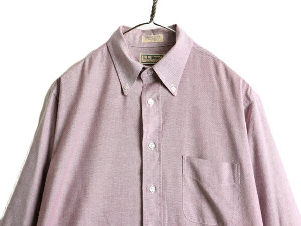 80s USA製 エルエルビーン オックスフォード 長袖 ボタンダウン シャツ メンズ L 程/ 古着 80年代 ヴィンテージ LLBEAN 長袖シャツ Yシャツ
