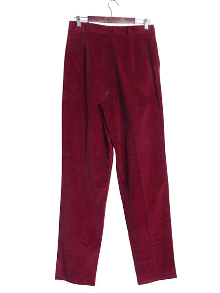 デッドストック 70s 80s USA製 ブルックスブラザーズ 太畝 コーデュロイ パンツ 12 レディース M 程/ ヴィンテージ ストレート ツータック