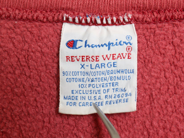 90s USA製 チャンピオン リバースウィーブ スウェット メンズ XL オールド トレーナー スクリプト ロゴ 刺繍 ヘビーウェイト 大きいサイズ