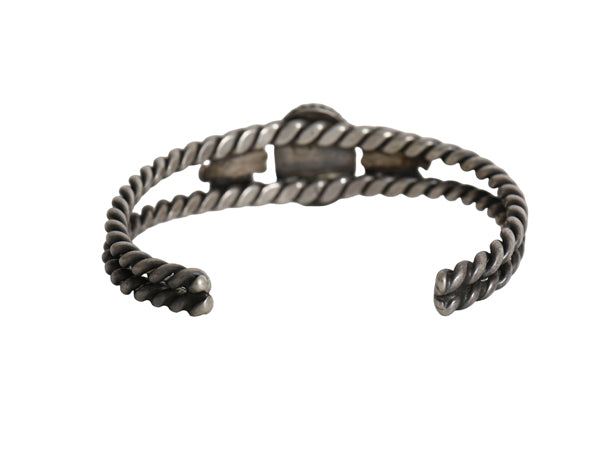 ~ 50s ★ ナバホ ターコイズ ツイステッドワイヤー シルバー バングル / 小物 サンダーバード STERLING ブレスレット 銀 フレッドハービー