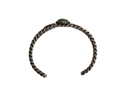 ~ 50s ★ ナバホ ターコイズ ツイステッドワイヤー シルバー バングル / 小物 サンダーバード STERLING ブレスレット 銀 フレッドハービー