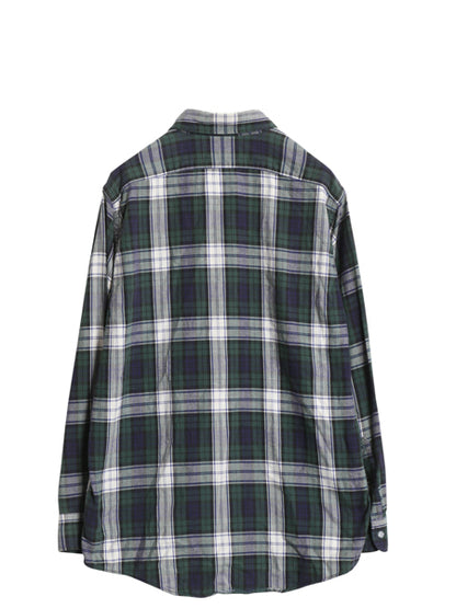 90s エルエルビーン チェック フランネル 長袖 ボタンダウン シャツ メンズ M 古着 オールド コットン 長袖シャツ ネルシャツ マルチカラー