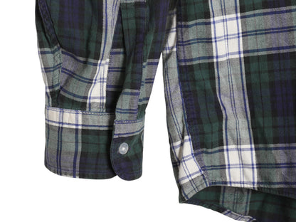 90s エルエルビーン チェック フランネル 長袖 ボタンダウン シャツ メンズ M 古着 オールド コットン 長袖シャツ ネルシャツ マルチカラー