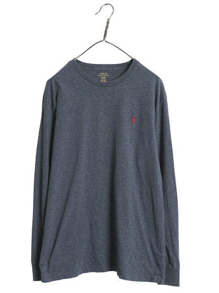 ポロ ラルフローレン 長袖 Tシャツ メンズ M ロンT ロングスリーブ コットン ワンポイント カットソー インナー シングルステッチ シンプル