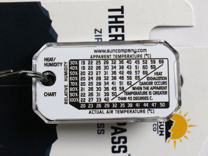 GRAB オリジナル SUN CO 別注 USA製 THERM-O-COMPASS / 新品 未使用 小物 温度計 方位磁針 ZIP-O-GAGE キーホルダー コンパス アウトドア